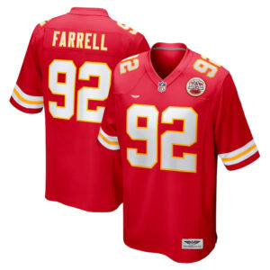 Neil Farrell Jr. Kansas City Chiefs CJP Apparel Team Game Jersey - Red