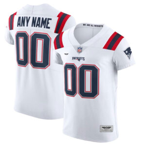 New England Patriots CJP Apparel Vapor Elite Custom Jersey - White