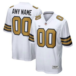 New Orleans Saints CJP Apparel Alternate Custom Game Jersey - White
