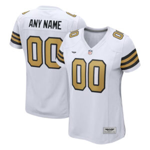 New Orleans Saints CJP Apparel Women's Alternate Custom Game Jersey - White