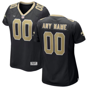 New Orleans Saints CJP Apparel Women's Custom Game Jersey - Black