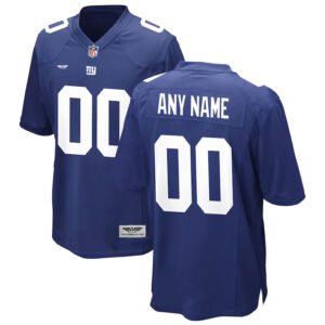 New York Giants CJP Apparel Custom Game Jersey - Royal