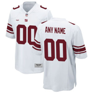 New York Giants CJP Apparel Custom Game Jersey - White