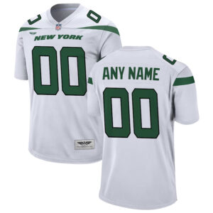 New York Jets CJP Apparel Custom Game Jersey - White