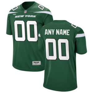 New York Jets CJP Apparel Game Custom Jersey - Gotham Green
