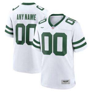 New York Jets CJP Apparel Legacy Custom Game Jersey - White