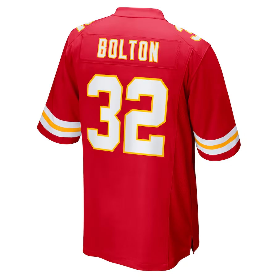 Nick-Bolton-Kansas-City-Chiefs-CJP-Apparel-Super-Bowl-LVII-Patch-Game-Jersey---Red.Back-Viwe