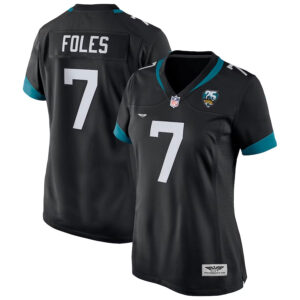 Nick Foles Jacksonville Jaguars CJP Apparel Women's 25th Season Game Jersey - Black