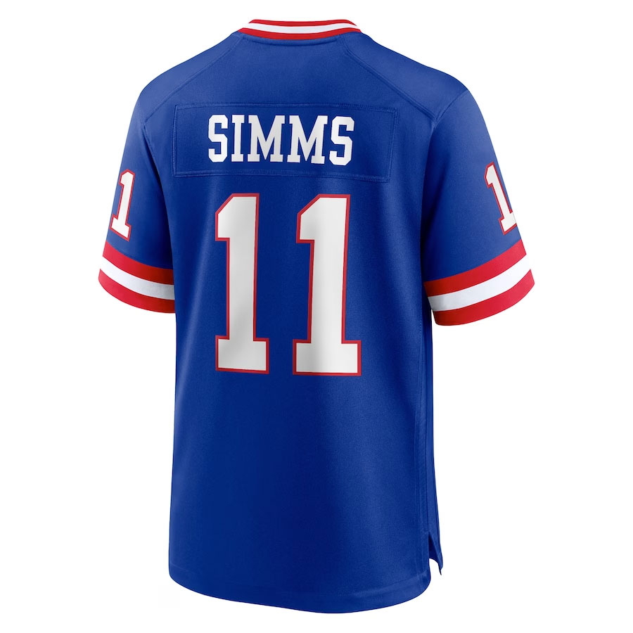 Phil-Simms-New-York-Giants-CJP-Apparel-Classic-Retired-Player-Game-Jersey---Royal.Bcak-Viwe