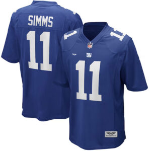 Phil Simms New York Giants CJP Apparel Game Retired Player Jersey - Royal