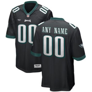 Philadelphia Eagles CJP Apparel Alternate Custom Game Jersey - Black