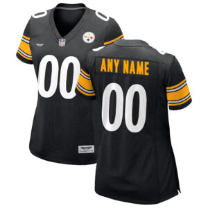 Pittsburgh Steelers CJP Apparel Women's Custom Game Jersey - Black