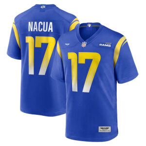 Puka Nacua Los Angeles Rams CJP Apparel Home Game Jersey - Royal