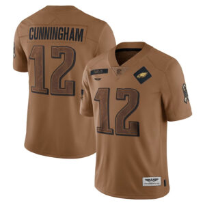 Randall Cunningham Philadelphia Eagles CJP Apparel 2023 Salute To Service Retired Player Limited Jersey - Brown
