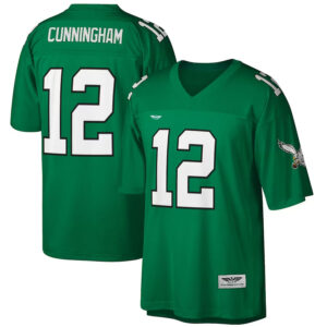 Randall Cunningham Philadelphia Eagles CJP Apparel 1990 Retired Player  Jersey - Kelly Green