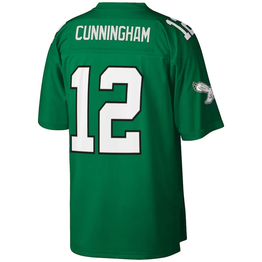 Randall-Cunningham-Philadelphia-Eagles-Mitchell-&-Ness-Big-&-Tall-1990-Retired-Player-New-Jersey---Kelly-Green.Back-Viwe