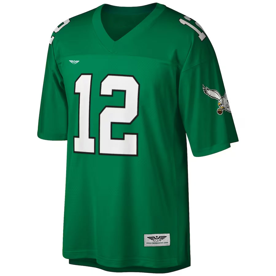 Randall-Cunningham-Philadelphia-Eagles-Mitchell-&-Ness-Big-&-Tall-1990-Retired-Player-New-Jersey---Kelly-Green.Furent-Viwe