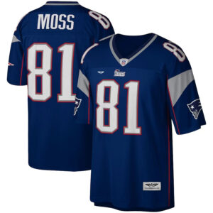 Randy Moss New England Patriots CJP Apparel Legacy  Jersey - Navy