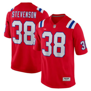 Rhamondre Stevenson New England Patriots CJP Apparel Alternate Game Player Jersey - Red