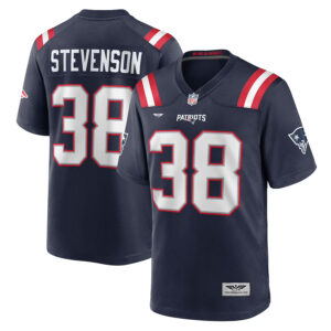 Rhamondre Stevenson New England Patriots CJP Apparel Game Jersey - Navy