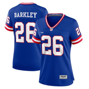 Saquon Barkley New York Giants CJP Apparel Women's Player Jersey - Royal