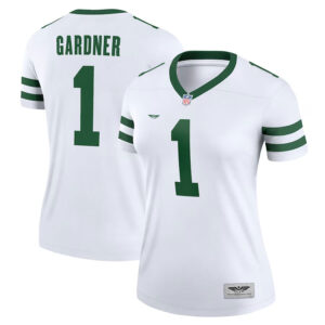 Sauce Gardner New York Jets CJP Apparel Women's Alternate Legend Jersey - White
