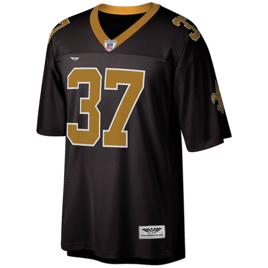 Steve-Gleason-New-Orleans-Saints-Mitchell-&-Ness-Legacy-New-Jersey---Black.Furent-Viwe