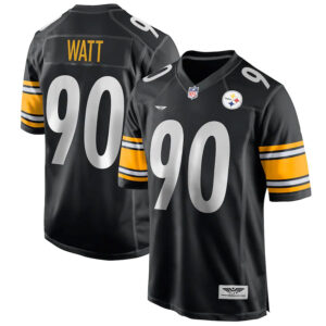 T.J. Watt Pittsburgh Steelers CJP Apparel Game Jersey - Black