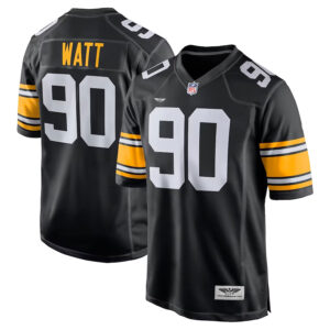 T.J. Watt Pittsburgh Steelers CJP Apparel Game Jersey - Black