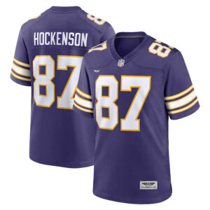 T.J. Hockenson Minnesota Vikings CJP Apparel Classic Player Game Jersey - Purple