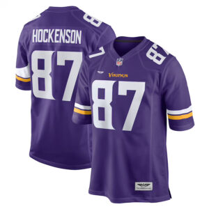 T.J. Hockenson Minnesota Vikings CJP Apparel Game Player Jersey - Purple