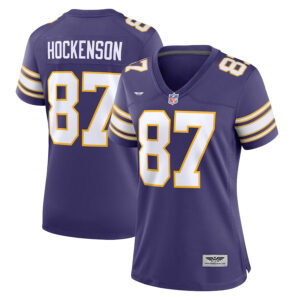 T.J. Hockenson Minnesota Vikings CJP Apparel Women's Player Jersey - Purple