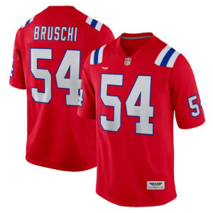Tedy Bruschi New England Patriots CJP Apparel Retired Player Alternate Game Jersey - Red