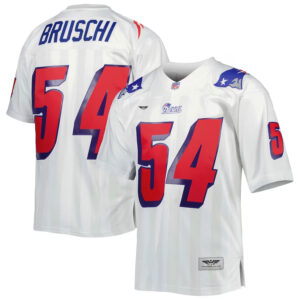 Tedy Bruschi New England Patriots CJP Apparel Legacy  Jersey - White
