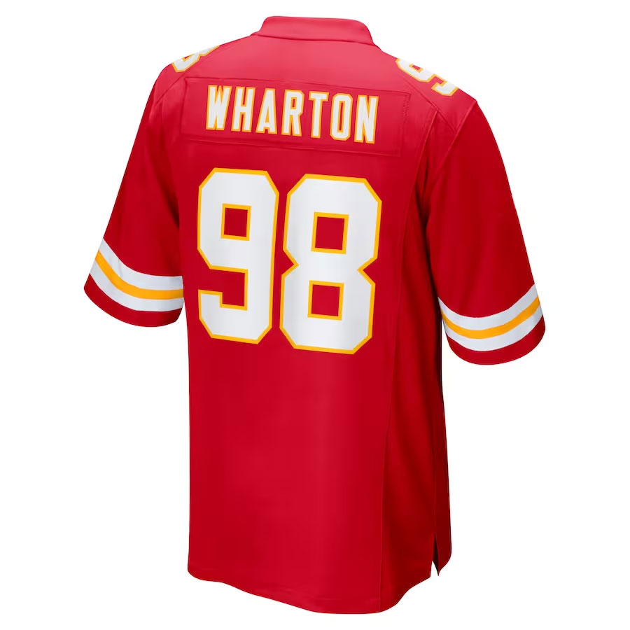 Tershawn-Wharton-Kansas-City-Chiefs-CJP-Apparel-Game-Jersey---Red.Back-Viwe