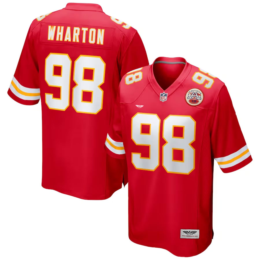 Tershawn-Wharton-Kansas-City-Chiefs-CJP-Apparel-Game-Jersey---Red
