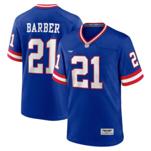 Tiki Barber New York Giants CJP Apparel Classic Retired Player Game Jersey - Royal
