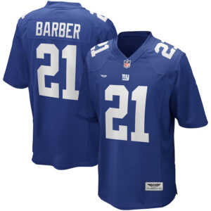 Tiki Barber New York Giants CJP Apparel Game Retired Player Jersey - Royal