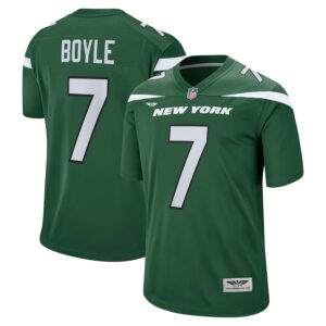 Tim Boyle New York Jets CJP Apparel Game Jersey - Gotham Green