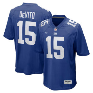 Tommy DeVito New York Giants CJP Apparel Player Game Jersey - Royal