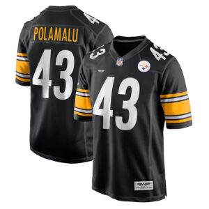 Troy Polamalu Pittsburgh Steelers CJP Apparel Retired Player Game Jersey - Black