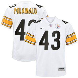 Troy Polamalu Pittsburgh Steelers CJP Apparel 2005 Retired Player Legacy Jersey - White