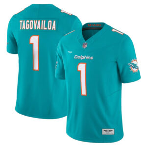 Tua Tagovailoa Miami Dolphins  CJP Apparel Vapor F.U.S.E. Limited Jersey - Aqua