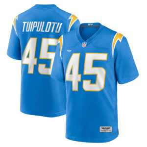 Tuli Tuipulotu Los Angeles Chargers CJP Apparel Team Game Jersey - Powder Blue