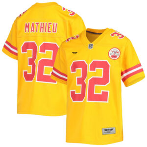 Tyrann Mathieu Kansas City Chiefs CJP Apparel Inverted Team Game Jersey - Gold