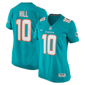 Tyreek Hill Miami Dolphins  CJP Apparel Women's Player Jersey - Aqua