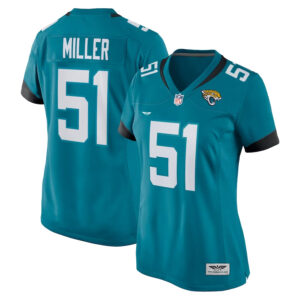 Ventrell Miller Jacksonville Jaguars CJP Apparel Women's Game Jersey - Teal