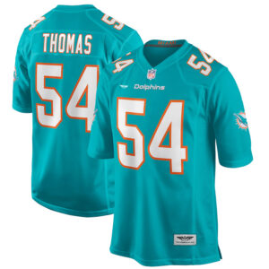 Zach Thomas Miami Dolphins  CJP Apparel Game Retired Player Jersey - Aqua
