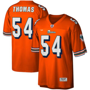 Zach Thomas Miami Dolphins  CJP Apparel Legacy  Jersey - Orange