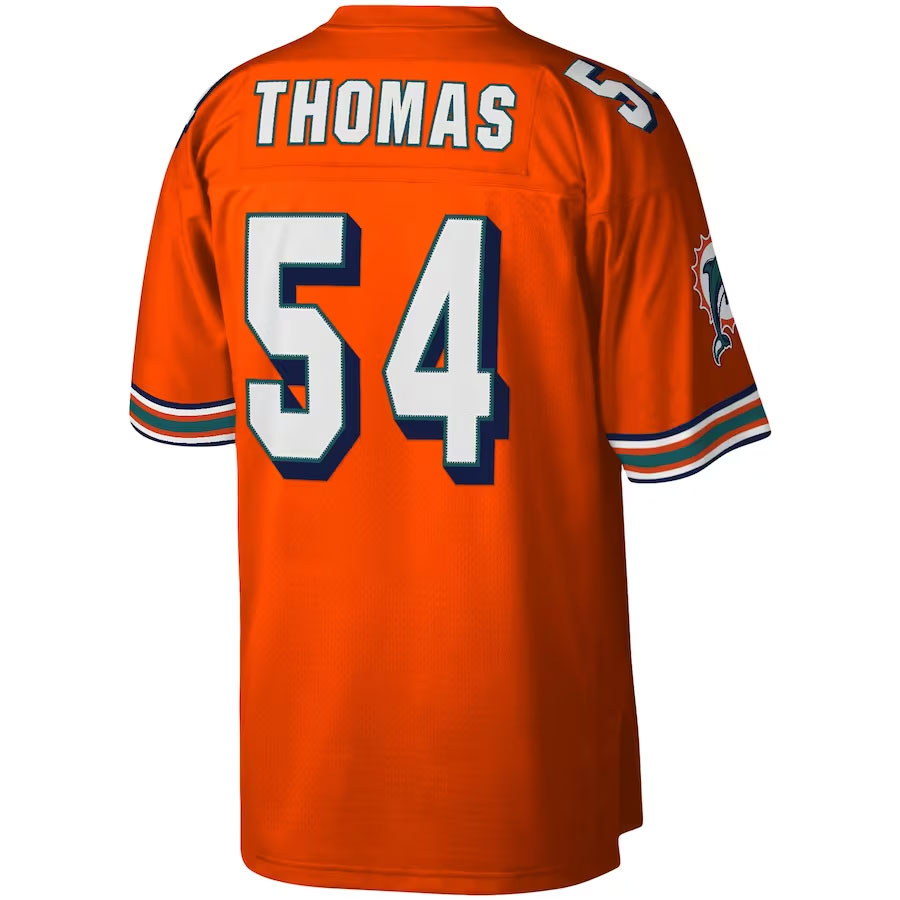 Zach-Thomas-Miami-Dolphins-Mitchell-&-Ness-Legacy-New-Jersey---Orange.Back-Viwe